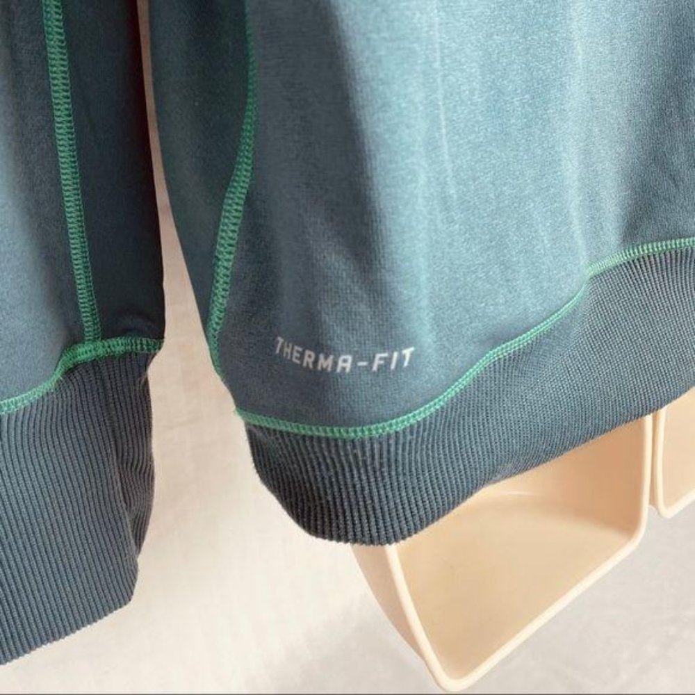 Nike Hoodie Green Swoosh Therma Training‎ Pullover Fleece Lined Womens Sz Medium - Picture 6 of 6